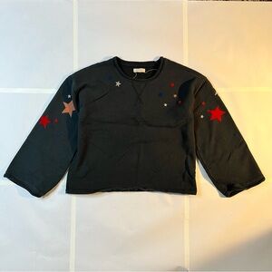 Madewell Appliqué Starry Night Sweatshirt - Black